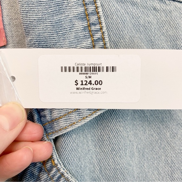 Signature8 Short Sleeve Denim Jumpsuit Size S/M - Picture 9 of 16